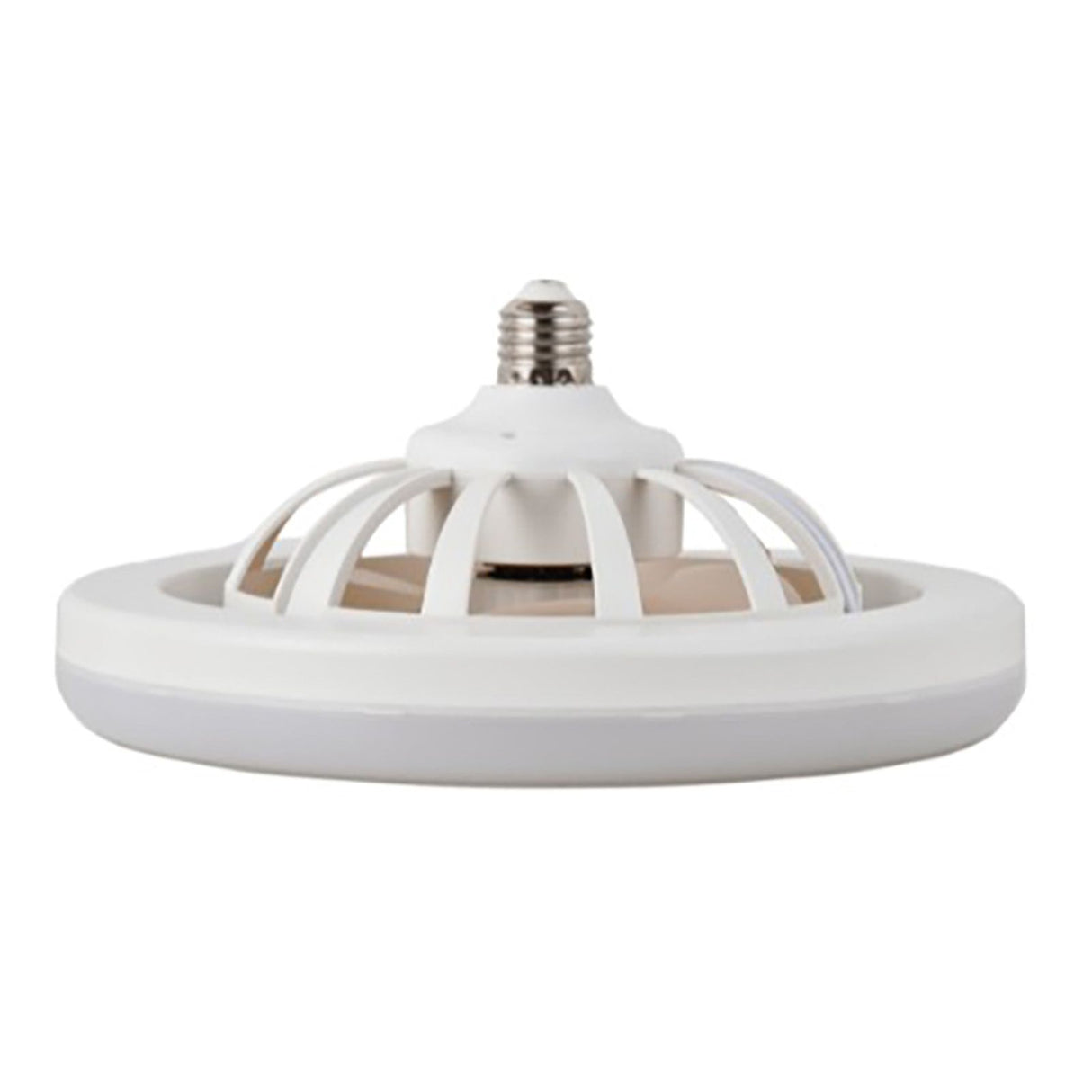 Ceiling Fan Light 30W ABS Housing 9.8in 2 in 1 White E27 LED Mini Lighting Ceiling Fan for Living Room