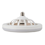 Ceiling Fan Light 30W ABS Housing 9.8in 2 in 1 White E27 LED Mini Lighting Ceiling Fan for Living Room