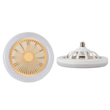 Ceiling Fan Light 30W ABS Housing 9.8in 2 in 1 White E27 LED Mini Lighting Ceiling Fan for Living Room
