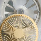 Ceiling Fan Light 30W ABS Housing 9.8in 2 in 1 White E27 LED Mini Lighting Ceiling Fan for Living Room