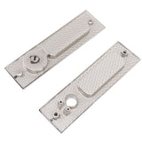 Sliding Door Mortise Lock with 2 Keys Zinc Alloy Invisible Recessed Handle Latch Pocket for Wood Furniture Hardware Brushed Nickel