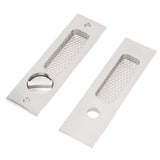 Sliding Door Mortise Lock with 2 Keys Zinc Alloy Invisible Recessed Handle Latch Pocket for Wood Furniture Hardware Brushed Nickel
