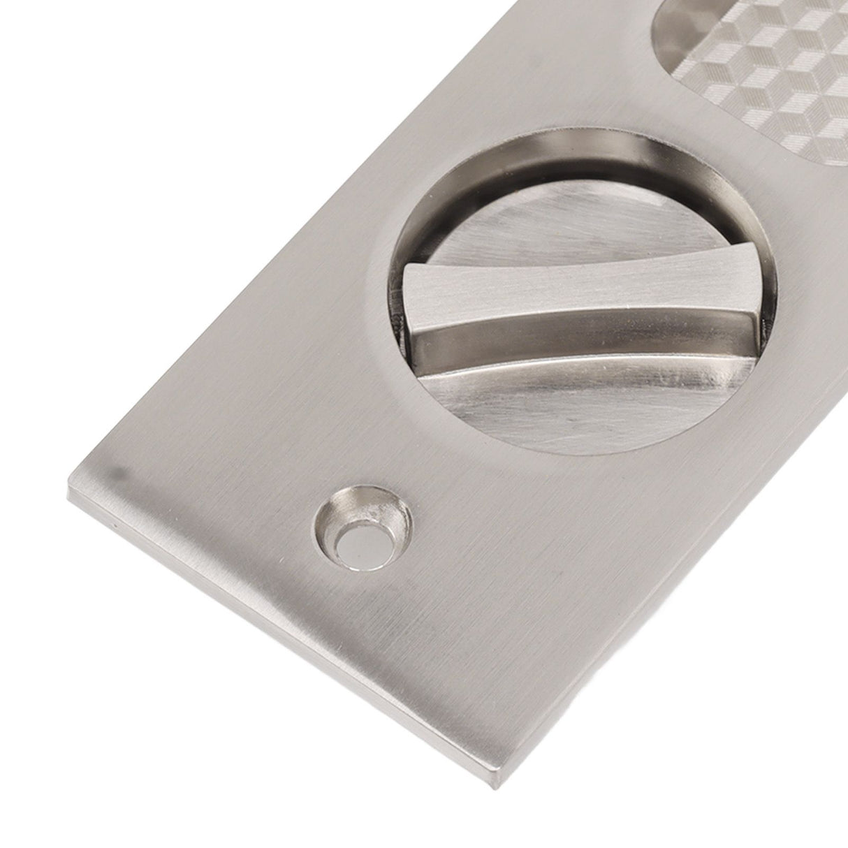 Sliding Door Mortise Lock with 2 Keys Zinc Alloy Invisible Recessed Handle Latch Pocket for Wood Furniture Hardware Brushed Nickel