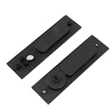 Sliding Door Mortise Lock with 2 Keys Zinc Alloy Invisible Recessed Handle Latch Pocket for Wood Furniture Hardware Black
