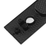 Sliding Door Mortise Lock with 2 Keys Zinc Alloy Invisible Recessed Handle Latch Pocket for Wood Furniture Hardware Black