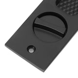Sliding Door Mortise Lock with 2 Keys Zinc Alloy Invisible Recessed Handle Latch Pocket for Wood Furniture Hardware Black - Extra Image