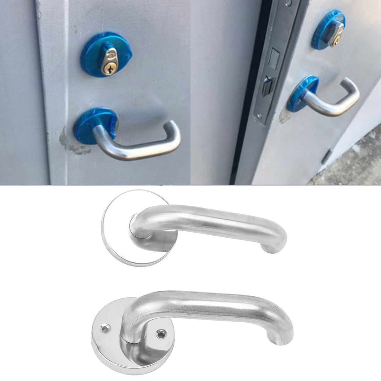 Stainless Steel Aisle Door Fire Lock Fireway Walkway Emergency Exit Fire Door Handle