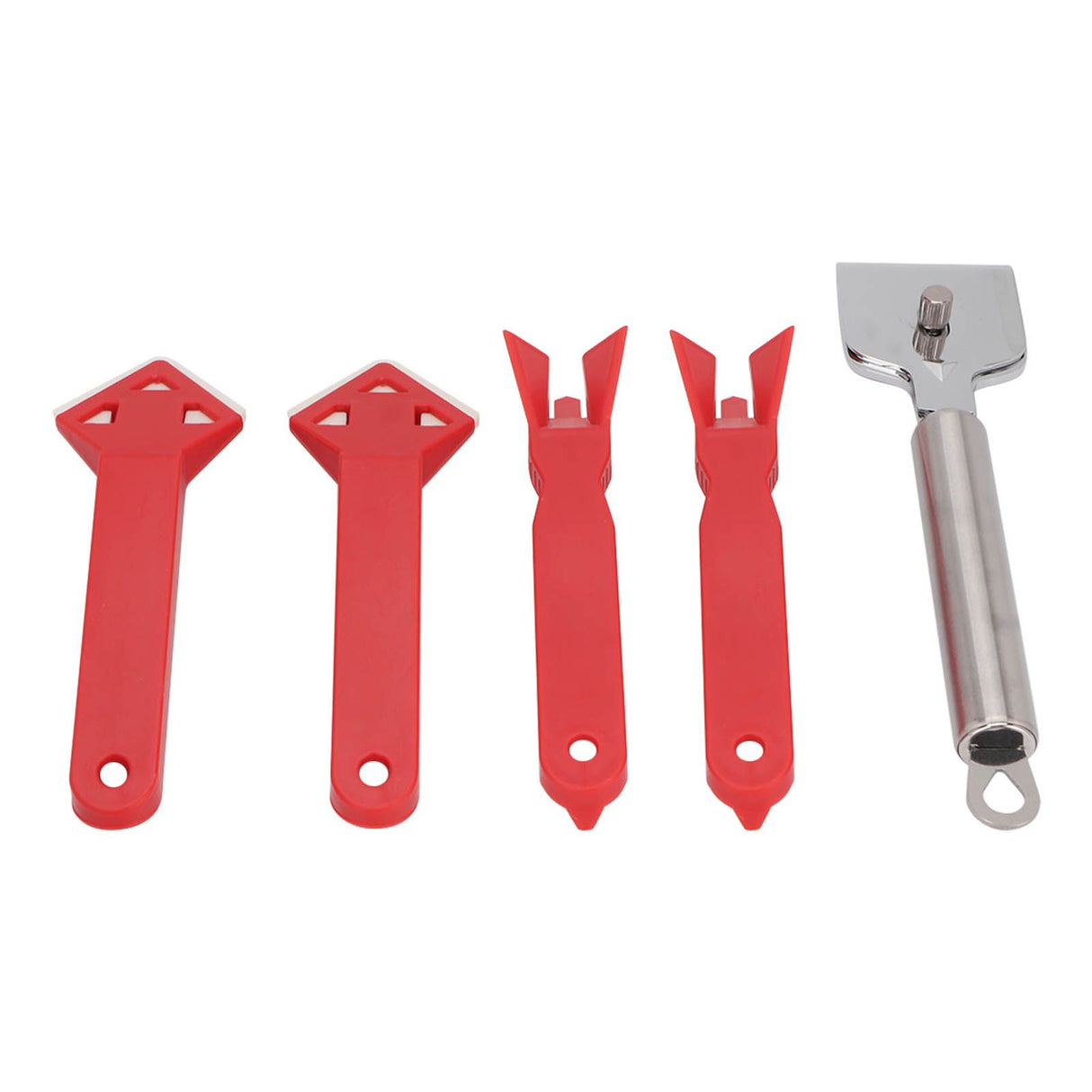 5Pcs Caulking Tool Sealant Caulk Grout Remover Scraper Set Kit for Repair Cleaning