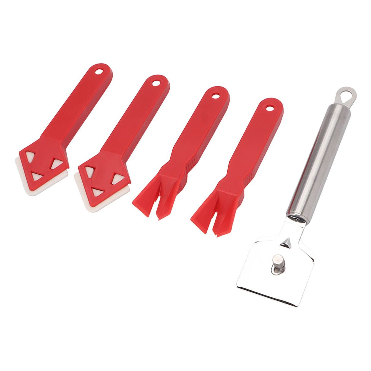 5Pcs Caulking Tool Sealant Caulk Grout Remover Scraper Set Kit for Repair Cleaning