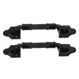 2PCS Door Handle Heavy Duty Smooth Surface Black Flexible Door Levers for Warehouse Door Sliding Door