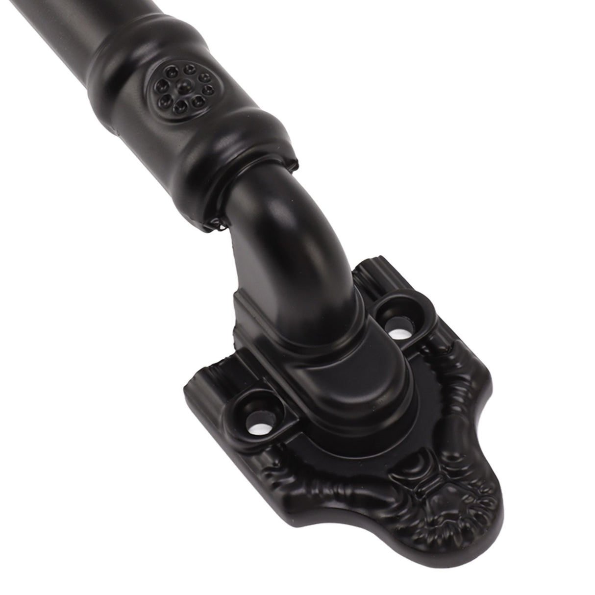 2PCS Door Handle Heavy Duty Smooth Surface Black Flexible Door Levers for Warehouse Door Sliding Door