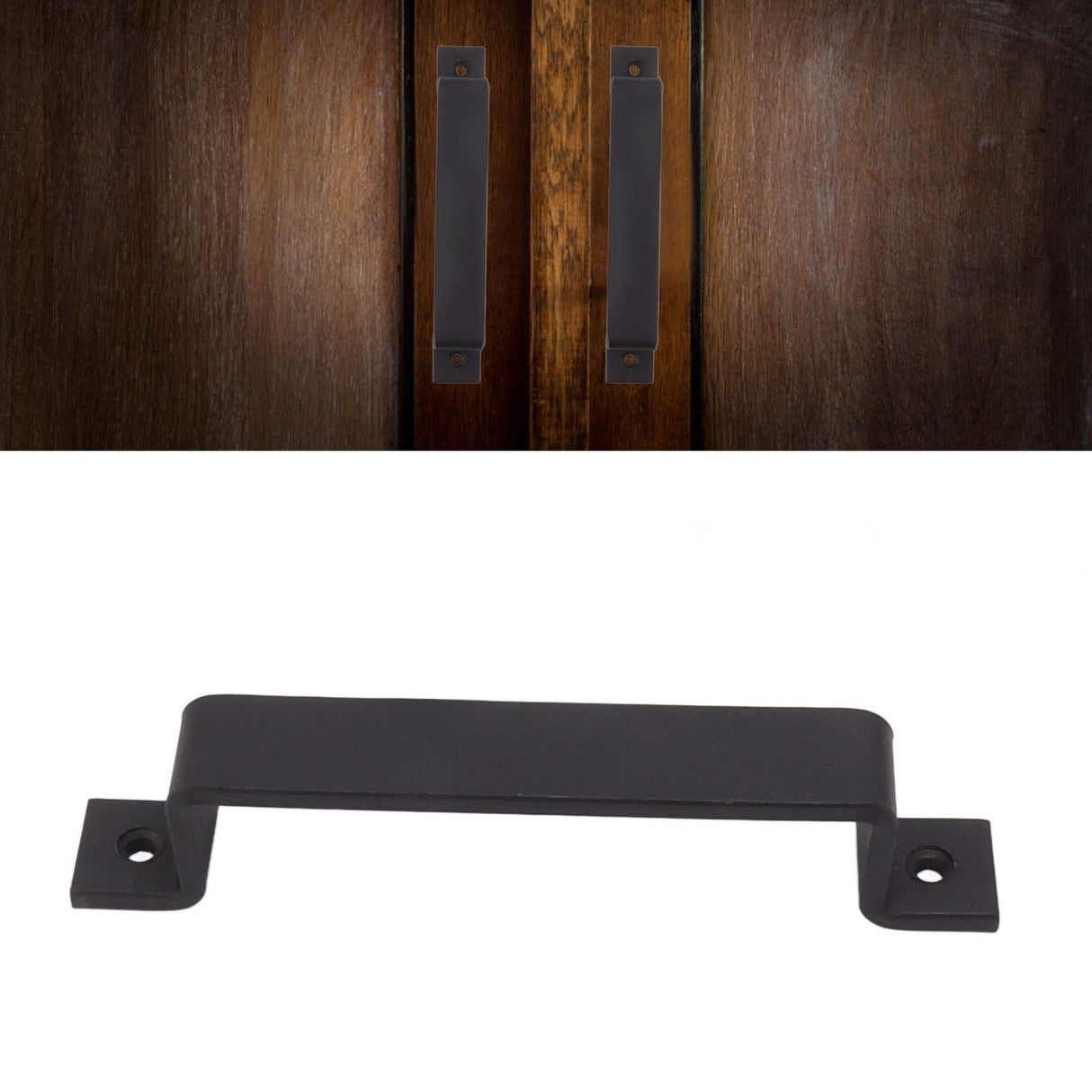 Door Handle Pull Bar 153mm Hole Spacing Iron Accessory for Cabinet Wardrobe Home