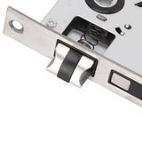 Door Entry Handle Set Stainless Steel Plate Door Lever Cylinder Lock Keys Kit for Household - Extra Image