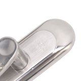 Door Entry Handle Set Stainless Steel Plate Door Lever Cylinder Lock Keys Kit for Household