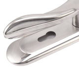 Door Entry Handle Set Stainless Steel Plate Door Lever Cylinder Lock Keys Kit for Household