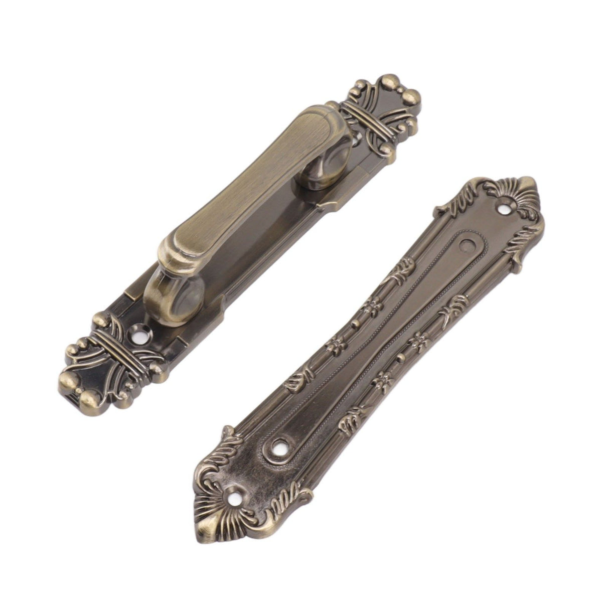 Barn Door Handle Iron Rust Prevention Farmhouse Pulling Handles for Cabinets Closets Drawers Doors Wardrobes Antique Bronze