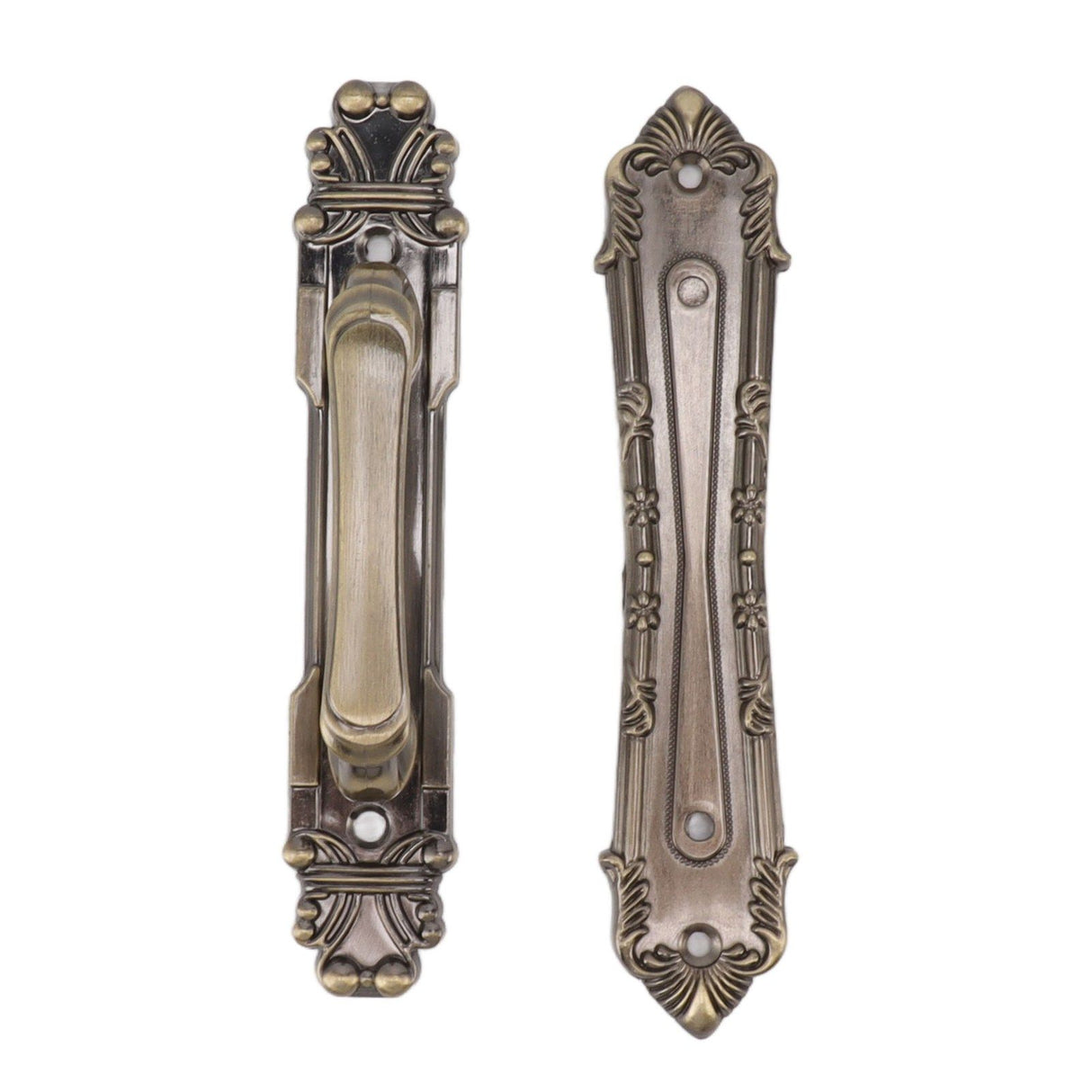 Barn Door Handle Iron Rust Prevention Farmhouse Pulling Handles for Cabinets Closets Drawers Doors Wardrobes Antique Bronze