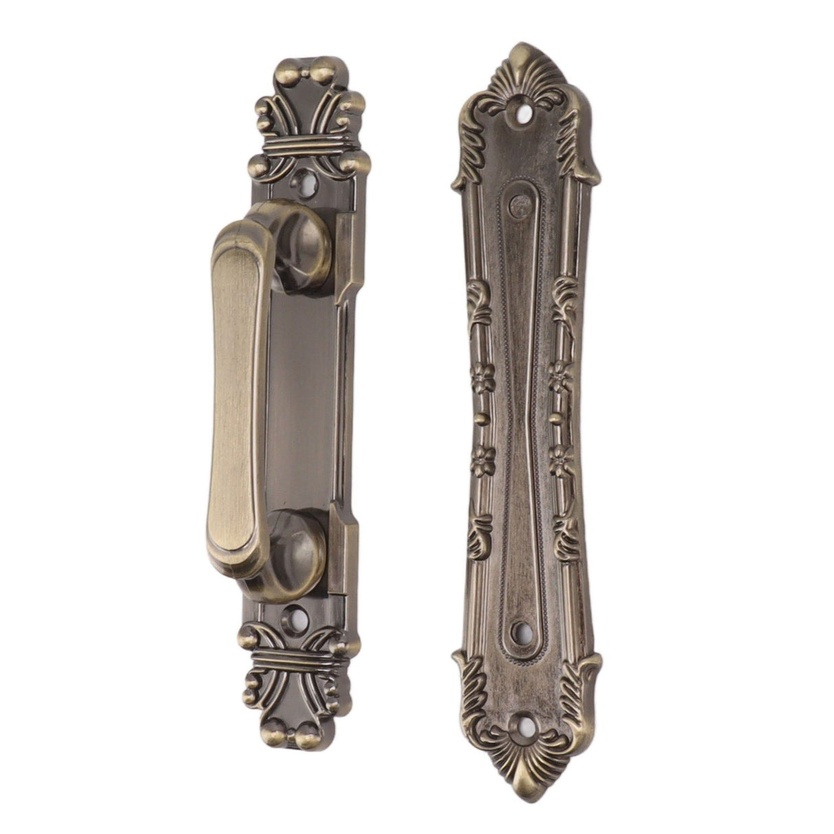 Barn Door Handle Iron Rust Prevention Farmhouse Pulling Handles for Cabinets Closets Drawers Doors Wardrobes Antique Bronze