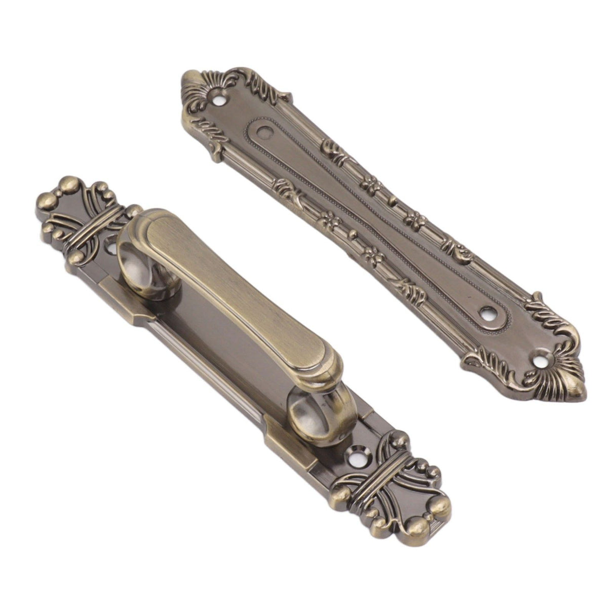 Barn Door Handle Iron Rust Prevention Farmhouse Pulling Handles for Cabinets Closets Drawers Doors Wardrobes Antique Bronze