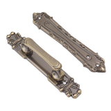 Barn Door Handle Iron Rust Prevention Farmhouse Pulling Handles for Cabinets Closets Drawers Doors Wardrobes Antique Bronze - Close-Up Angle