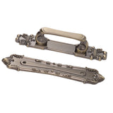 Barn Door Handle Iron Rust Prevention Farmhouse Pulling Handles for Cabinets Closets Drawers Doors Wardrobes Antique Bronze - Low Angle