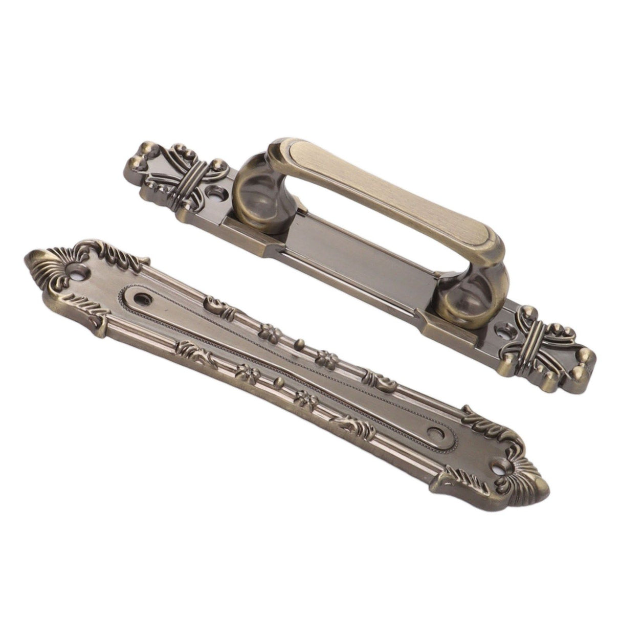 Barn Door Handle Iron Rust Prevention Farmhouse Pulling Handles for Cabinets Closets Drawers Doors Wardrobes Antique Bronze