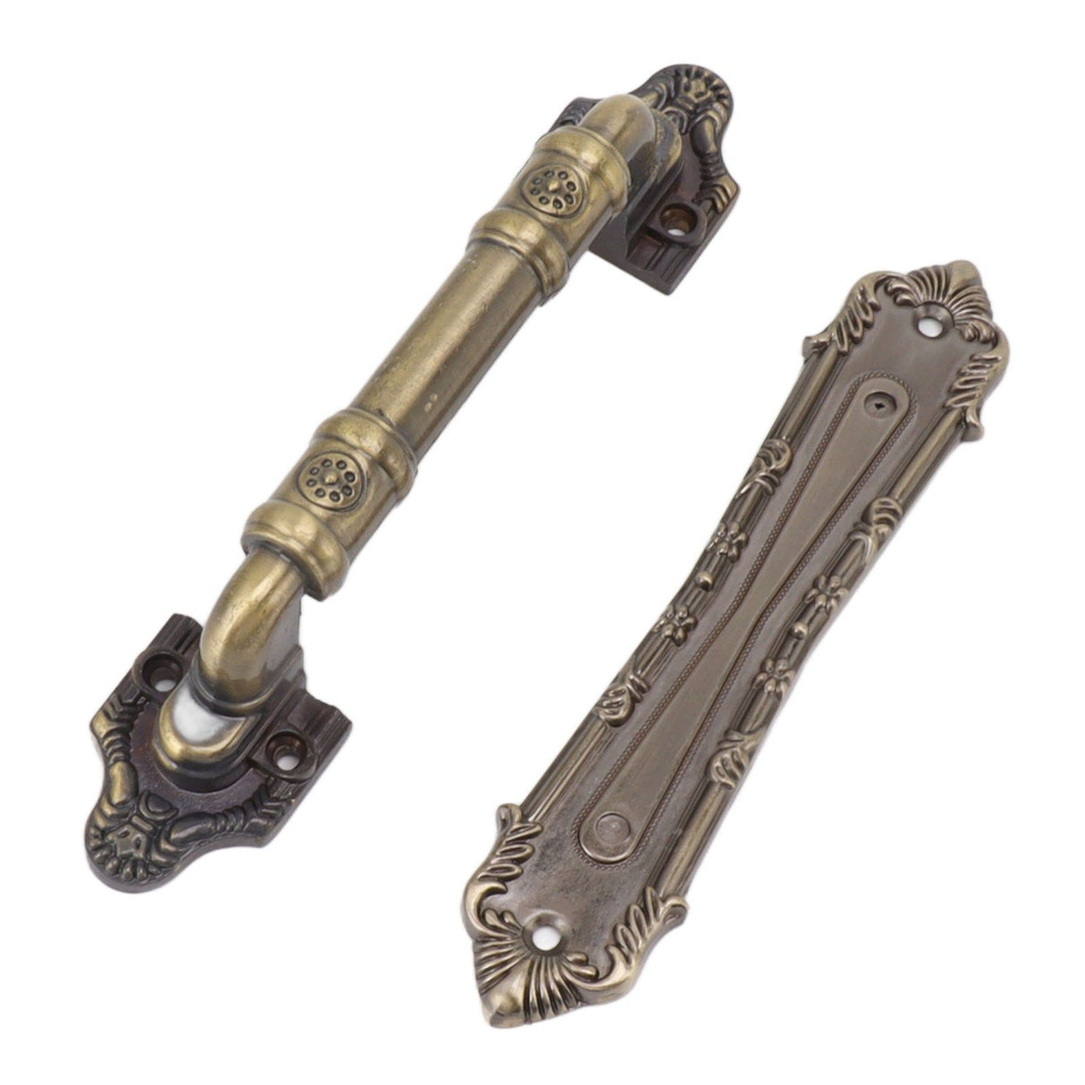 Pull Handle Bronze Exquisite Vintage Style Electroplated Gate Pull Sliding Door Handle