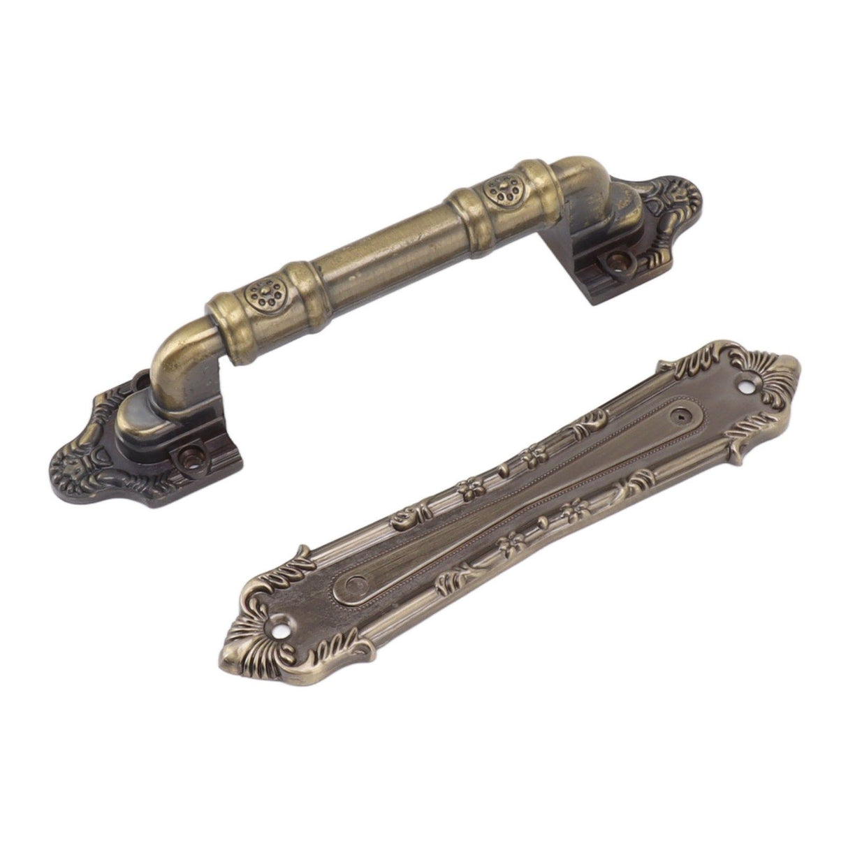 Pull Handle Bronze Exquisite Vintage Style Electroplated Gate Pull Sliding Door Handle