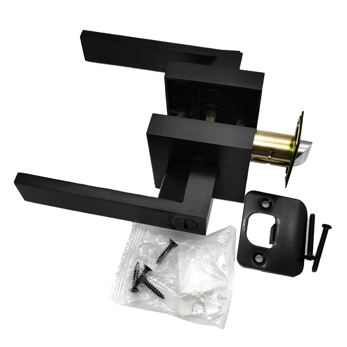 Door Handle Aluminum Alloy Rust Prevention Entry Lever Door Handle for Bathroom Bedroom