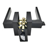 Door Handle Aluminum Alloy Rust Prevention Entry Lever Door Handle for Bathroom Bedroom - Front View