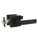 Door Handle Aluminum Alloy Rust Prevention Entry Lever Door Handle for Bathroom Bedroom - Side View
