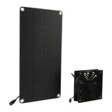 Solar Panel Fan Kit 20W Powered Mini Portable for Greenhouse Chicken Coop Pet House Window Exhaust