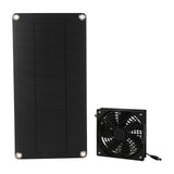 Solar Panel Fan Kit 20W Powered Mini Portable for Greenhouse Chicken Coop Pet House Window Exhaust - 45-Degree Angle