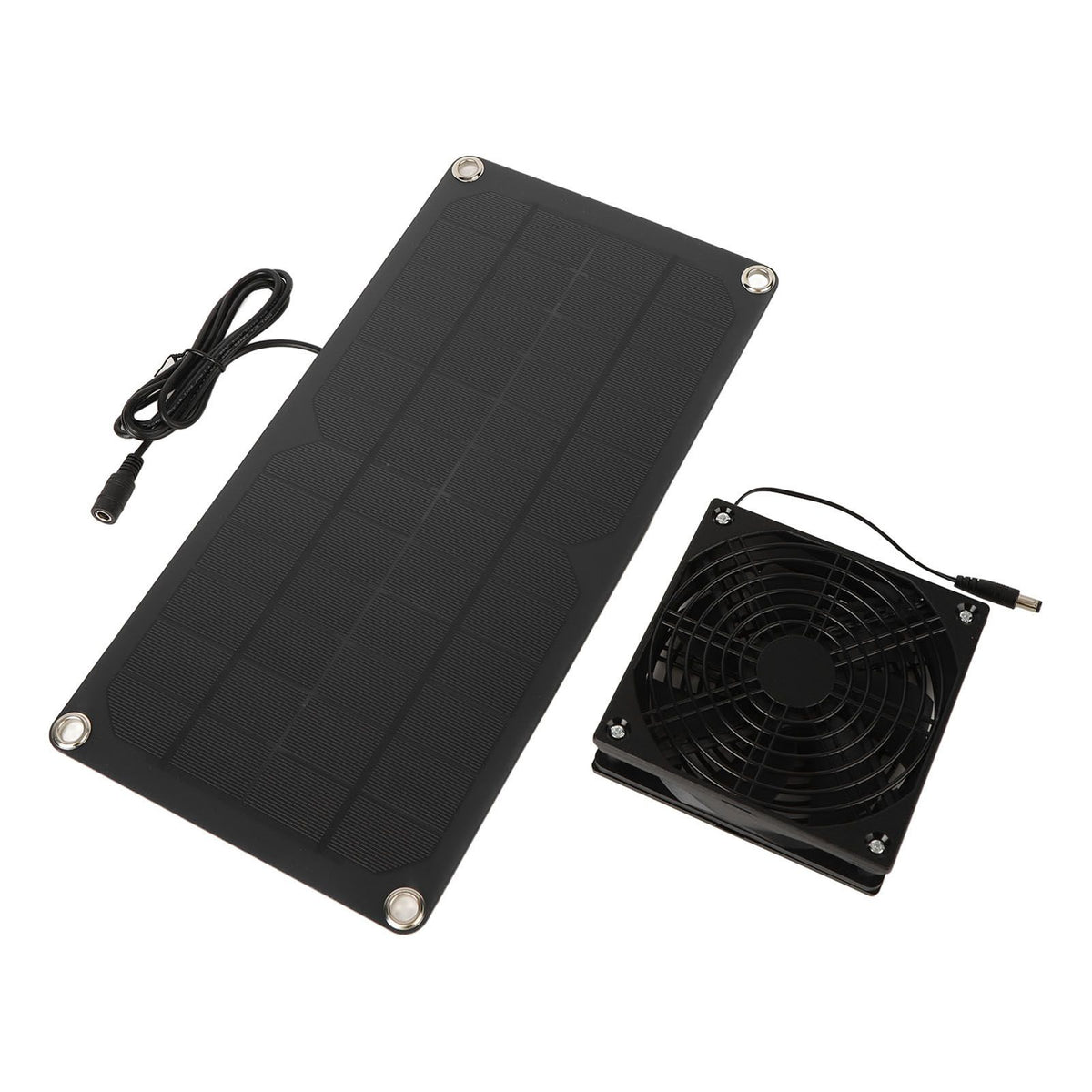 Solar Panel Fan Kit 20W Powered Mini Portable for Greenhouse Chicken Coop Pet House Window Exhaust
