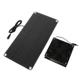 Solar Panel Fan Kit 20W Powered Mini Portable for Greenhouse Chicken Coop Pet House Window Exhaust