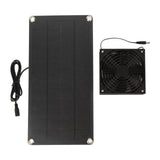 Solar Panel Fan Kit 20W Powered Mini Portable for Greenhouse Chicken Coop Pet House Window Exhaust
