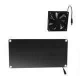 Solar Panel Fan Kit 20W Powered Mini Portable for Greenhouse Chicken Coop Pet House Window Exhaust