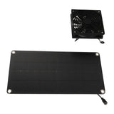 Solar Panel Fan Kit 20W Powered Mini Portable for Greenhouse Chicken Coop Pet House Window Exhaust