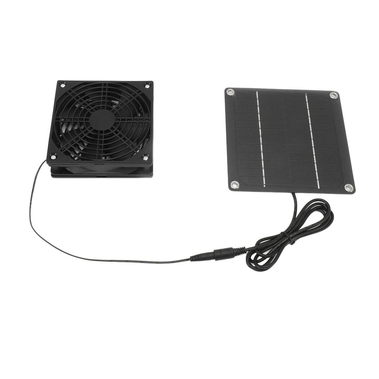 Solar Panel Fan Kit Monocrystalline Silicon 2200RPM Solar Exhaust Fan with Protective Cover for Greenhouse