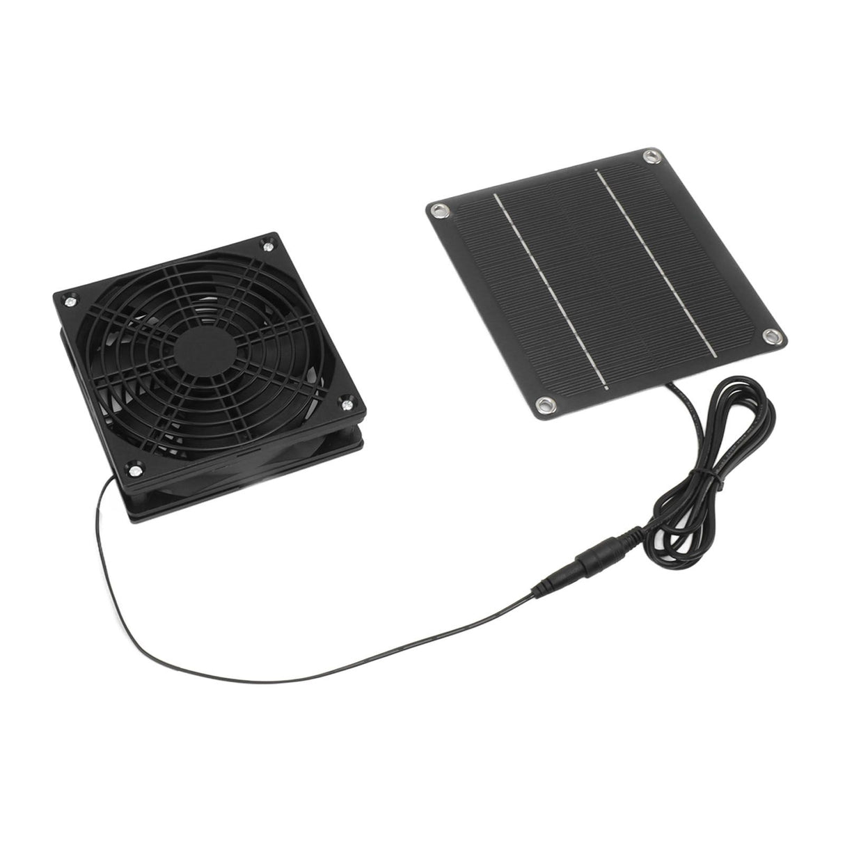 Solar Panel Fan Kit Monocrystalline Silicon 2200RPM Solar Exhaust Fan with Protective Cover for Greenhouse