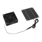 Solar Panel Fan Kit Monocrystalline Silicon 2200RPM Solar Exhaust Fan with Protective Cover for Greenhouse - Top-Down View