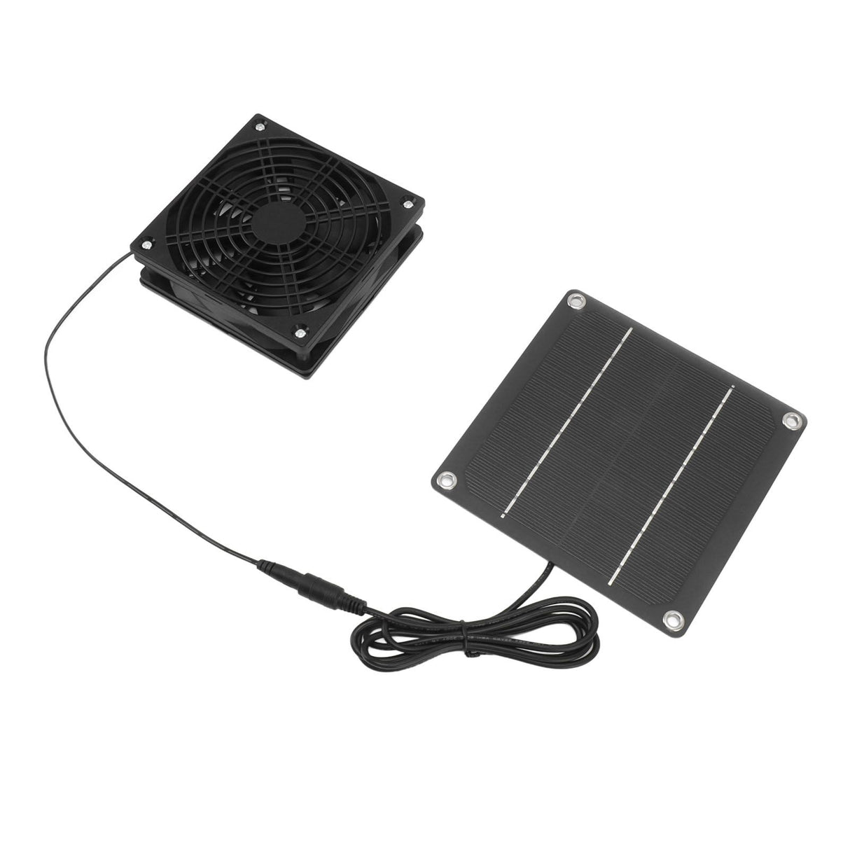 Solar Panel Fan Kit Monocrystalline Silicon 2200RPM Solar Exhaust Fan with Protective Cover for Greenhouse
