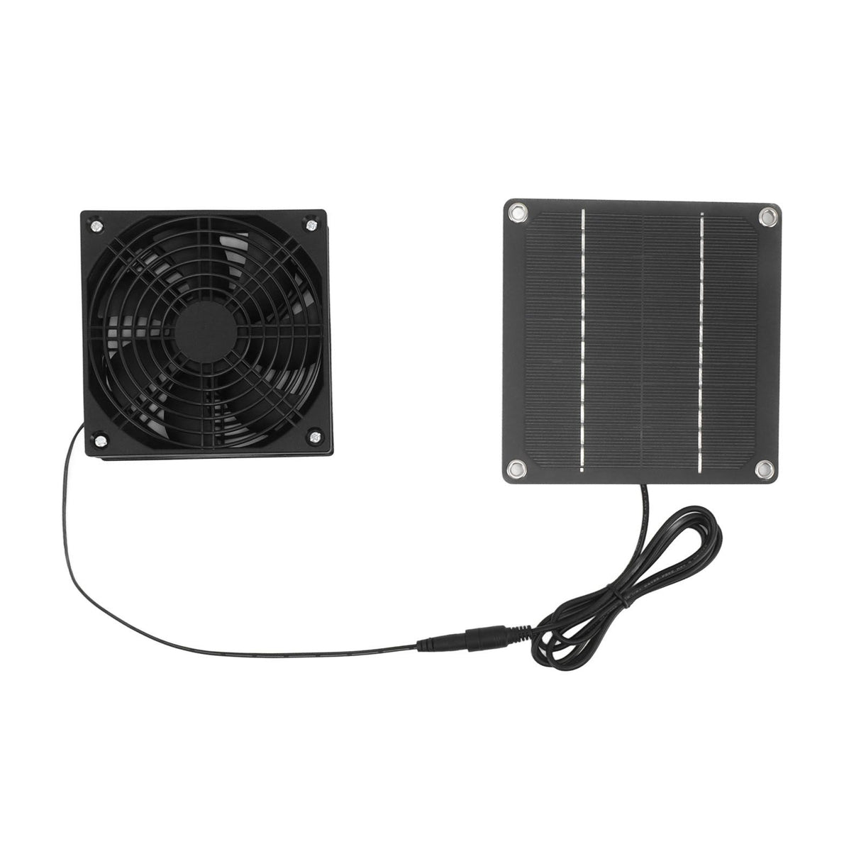 Solar Panel Fan Kit Monocrystalline Silicon 2200RPM Solar Exhaust Fan with Protective Cover for Greenhouse