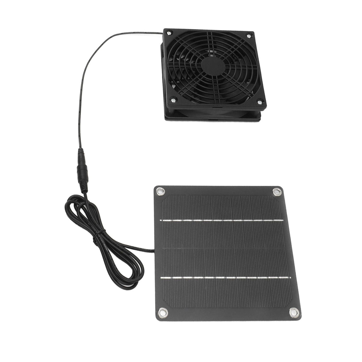 Solar Panel Fan Kit Monocrystalline Silicon 2200RPM Solar Exhaust Fan with Protective Cover for Greenhouse