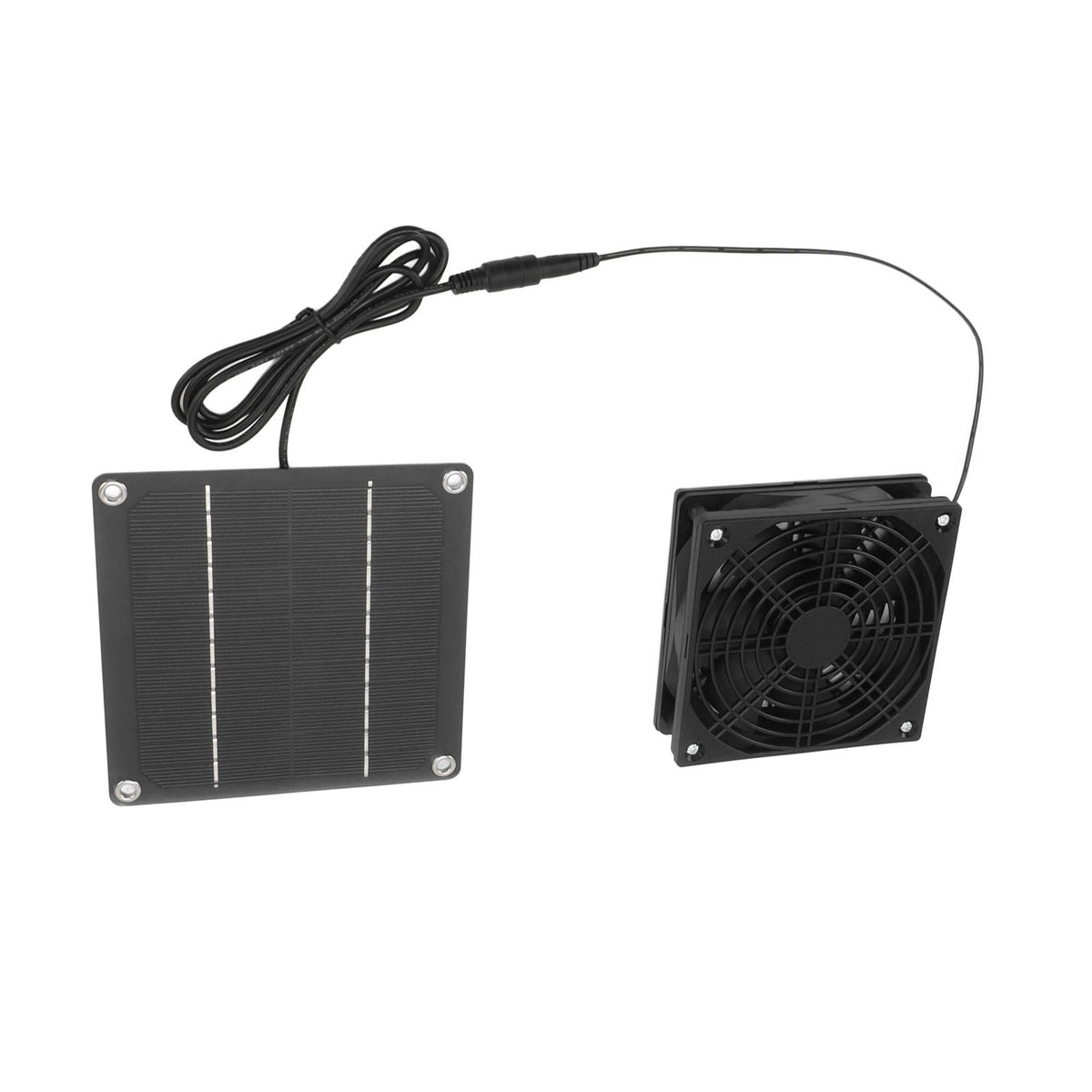 Solar Panel Fan Kit Monocrystalline Silicon 2200RPM Solar Exhaust Fan with Protective Cover for Greenhouse