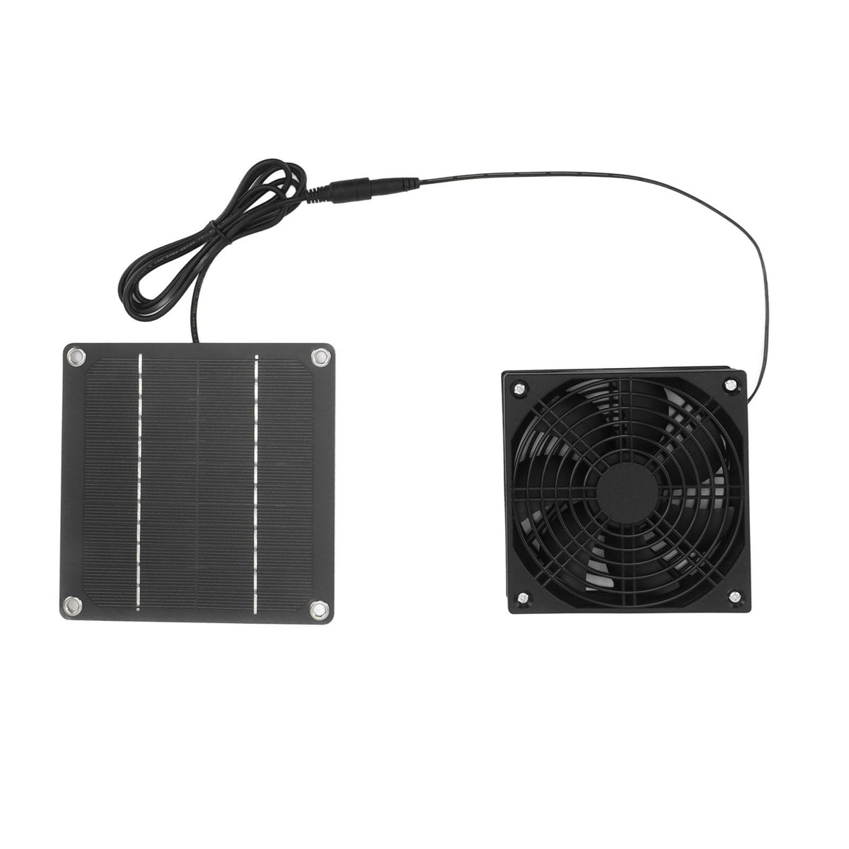 Solar Panel Fan Kit Monocrystalline Silicon 2200RPM Solar Exhaust Fan with Protective Cover for Greenhouse