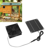 Solar Panel Fan Kit Monocrystalline Silicon 2200RPM Solar Exhaust Fan with Protective Cover for Greenhouse