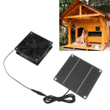 Solar Panel Fan Kit Monocrystalline Silicon 2200RPM Solar Exhaust Fan with Protective Cover for Greenhouse - Extra Image