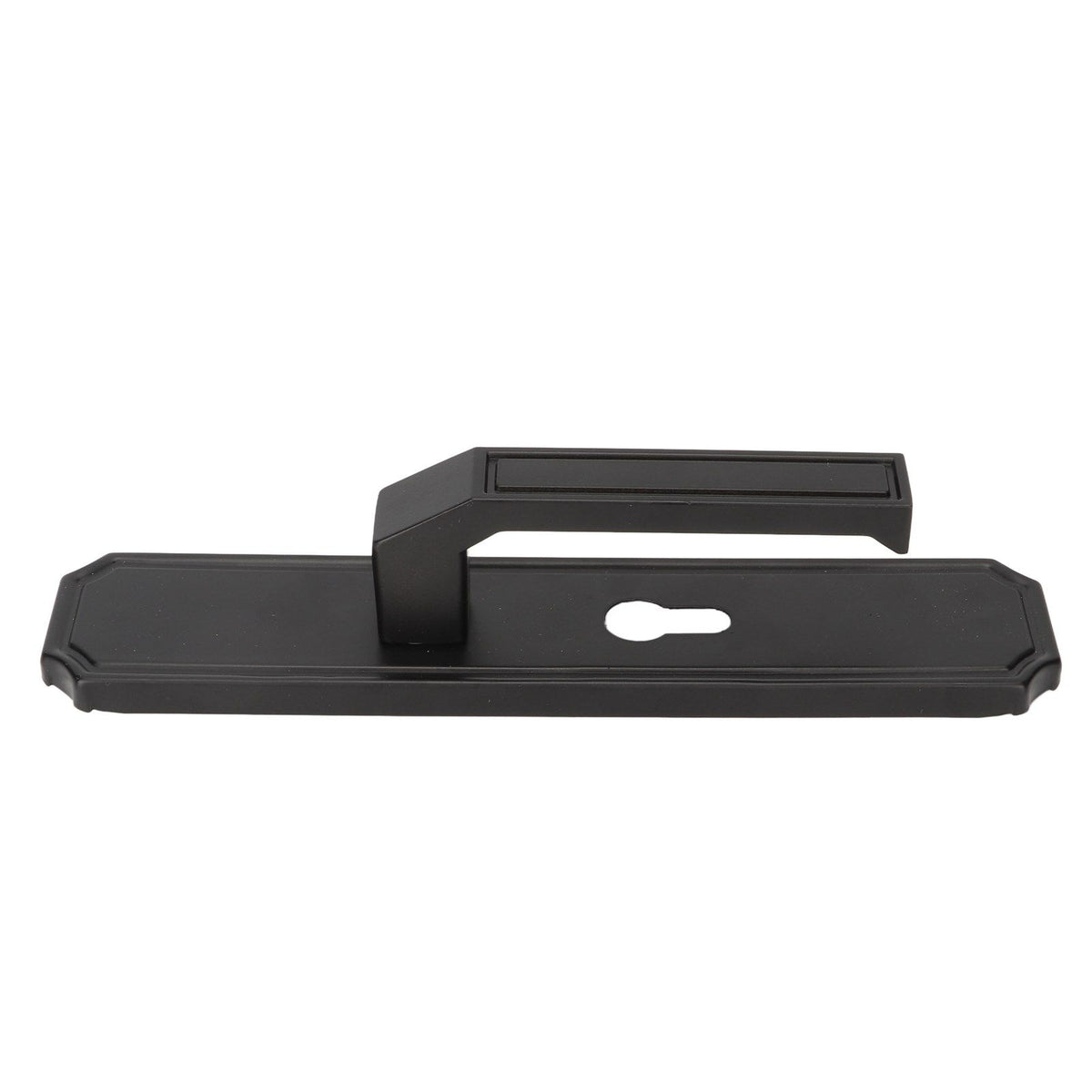 Door Handle Strong Aluminium Alloy Antioxidant Easy Mounting Straight Door Lever with 3 Keys for Repair Replacement
