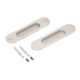 Sliding Door Handles Set Smoothing Surfaces Aluminum Alloy Closet Door Finger Flush Pull